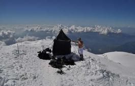 Szauna a Mont Blac  tetején
